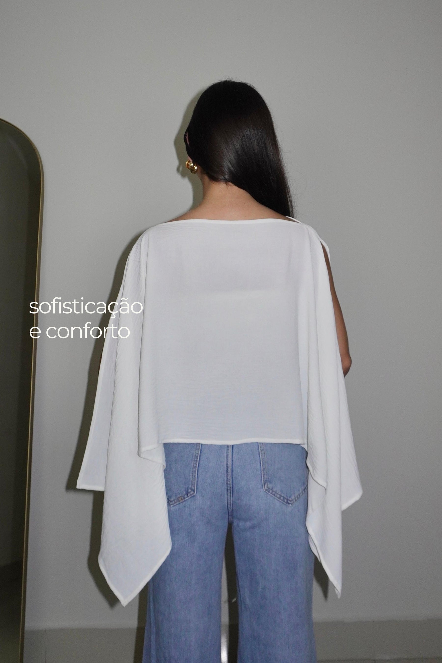 BATA AMÉLIA BRANCA - Fluída com Top