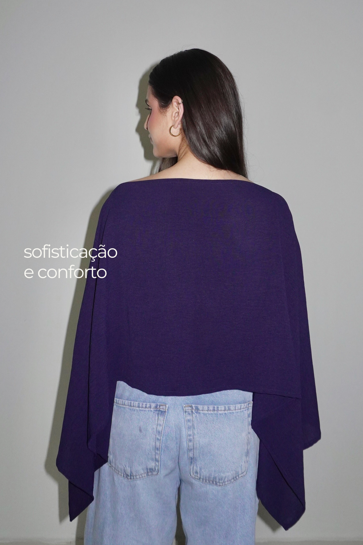BATA AMÉLIA AZUL MARINHO - Fluída com Top
