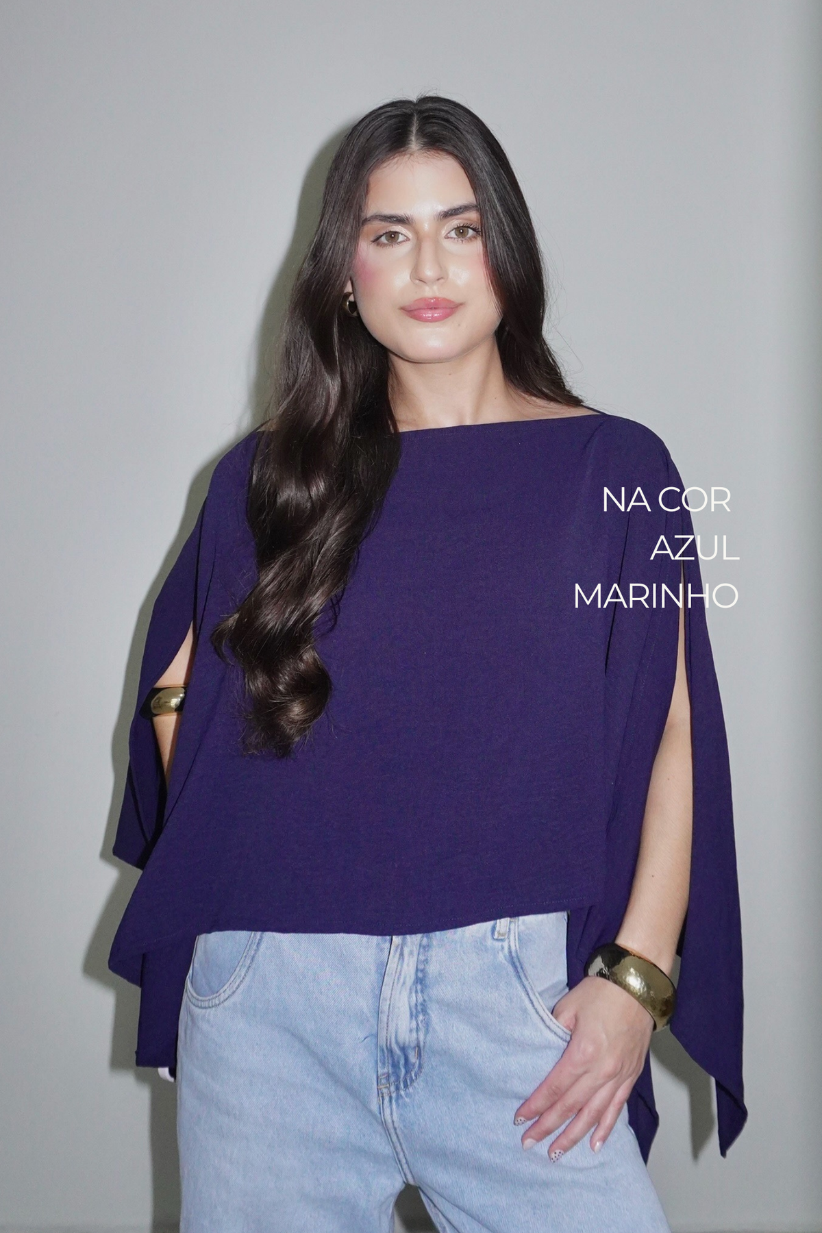 BATA AMÉLIA AZUL MARINHO - Fluída com Top