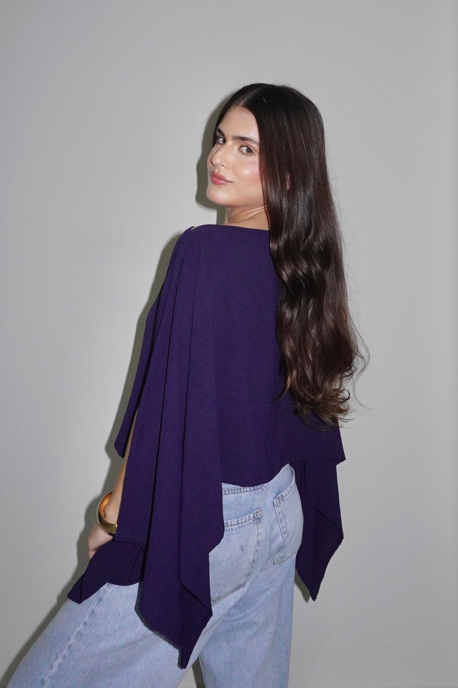 BATA AMÉLIA AZUL MARINHO - Fluída com Top