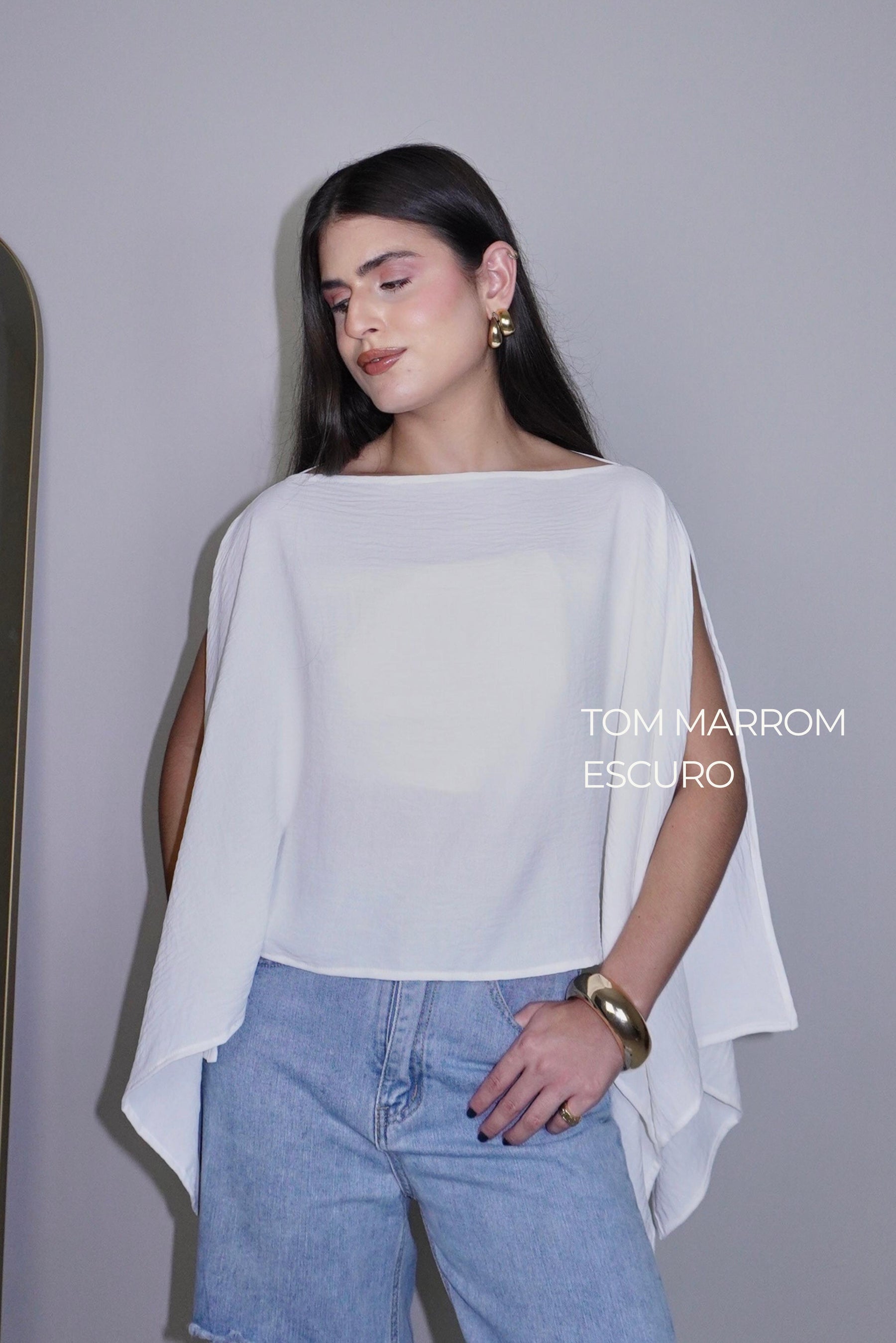 BATA AMÉLIA BRANCA - Fluída com Top
