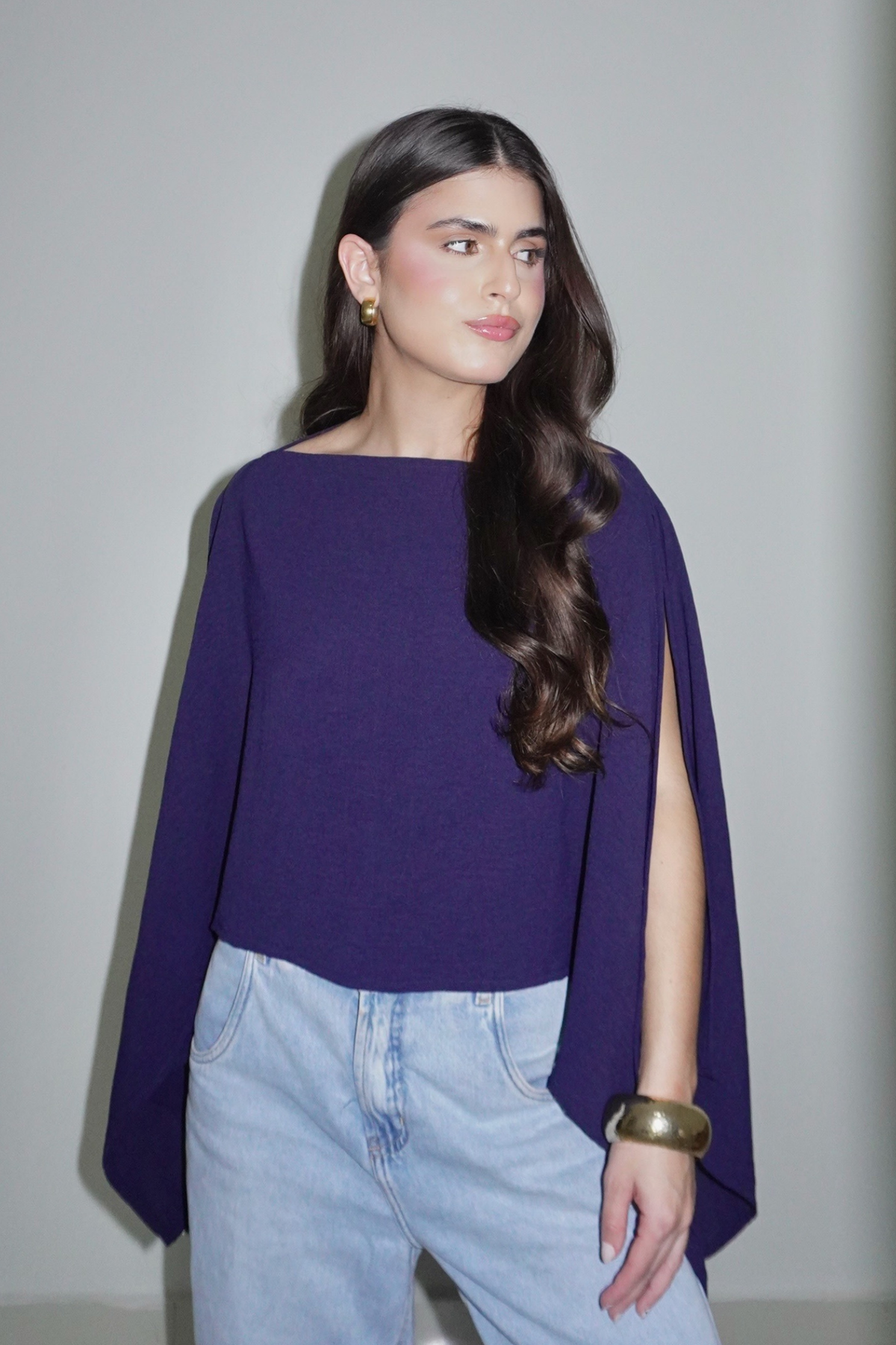 BATA AMÉLIA AZUL MARINHO - Fluída com Top