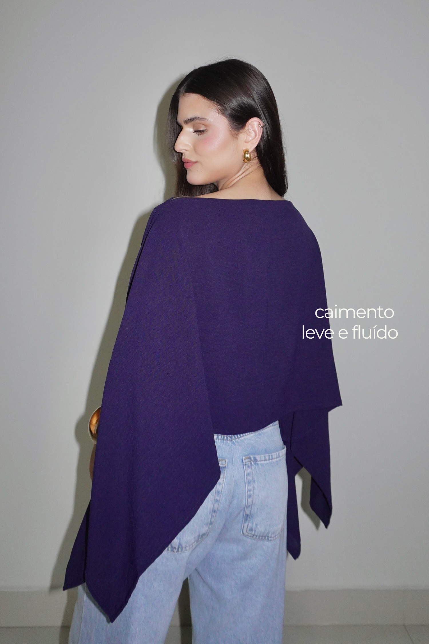 BATA AMÉLIA AZUL MARINHO - Fluída com Top