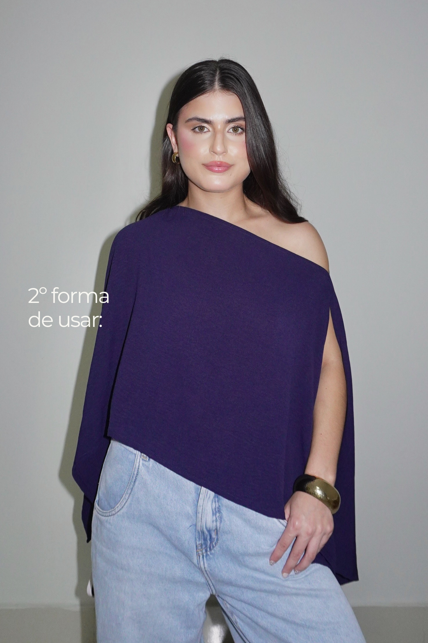 BATA AMÉLIA AZUL MARINHO - Fluída com Top