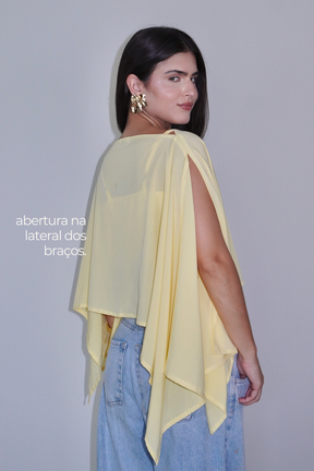 BATA AMÉLIA AMARELO MANTEIGA - Fluída com Top