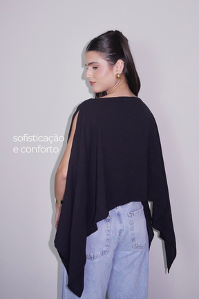 BATA AMÉLIA PRETA - Fluída com Top