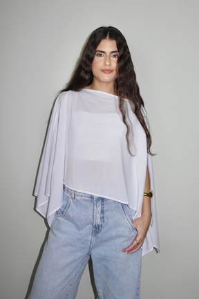 BATA AMÉLIA BRANCA - Fluída com Top