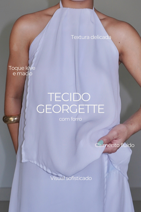 VESTIDO QUARTZO BRANCO - Efeito Livre, curto com camadas