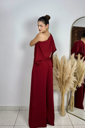 CONJUNTO GRÉCIA VERMELHO CEREJA