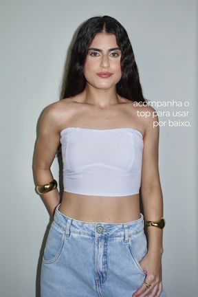 BATA AMÉLIA BRANCA - Fluída com Top