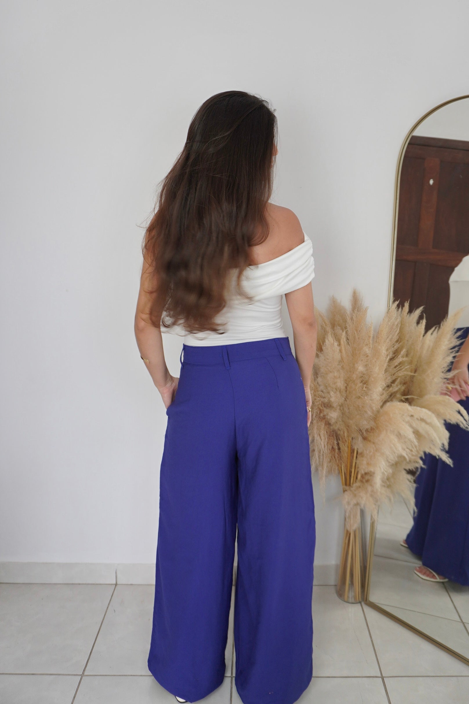 CALÇA ALFAIATARIA MAFÊ AZUL MARINHO