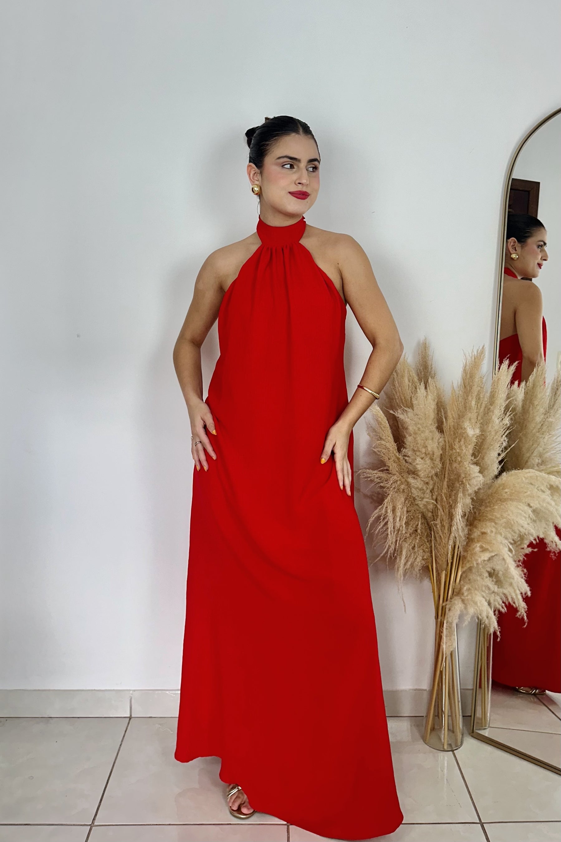 VESTIDO JADE VERMELHO