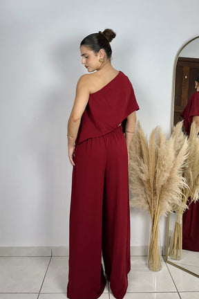 CONJUNTO GRÉCIA VERMELHO CEREJA