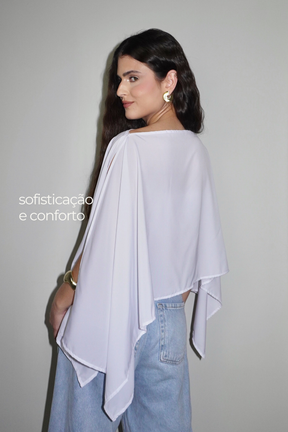 BATA AMÉLIA BRANCA - Fluída com Top