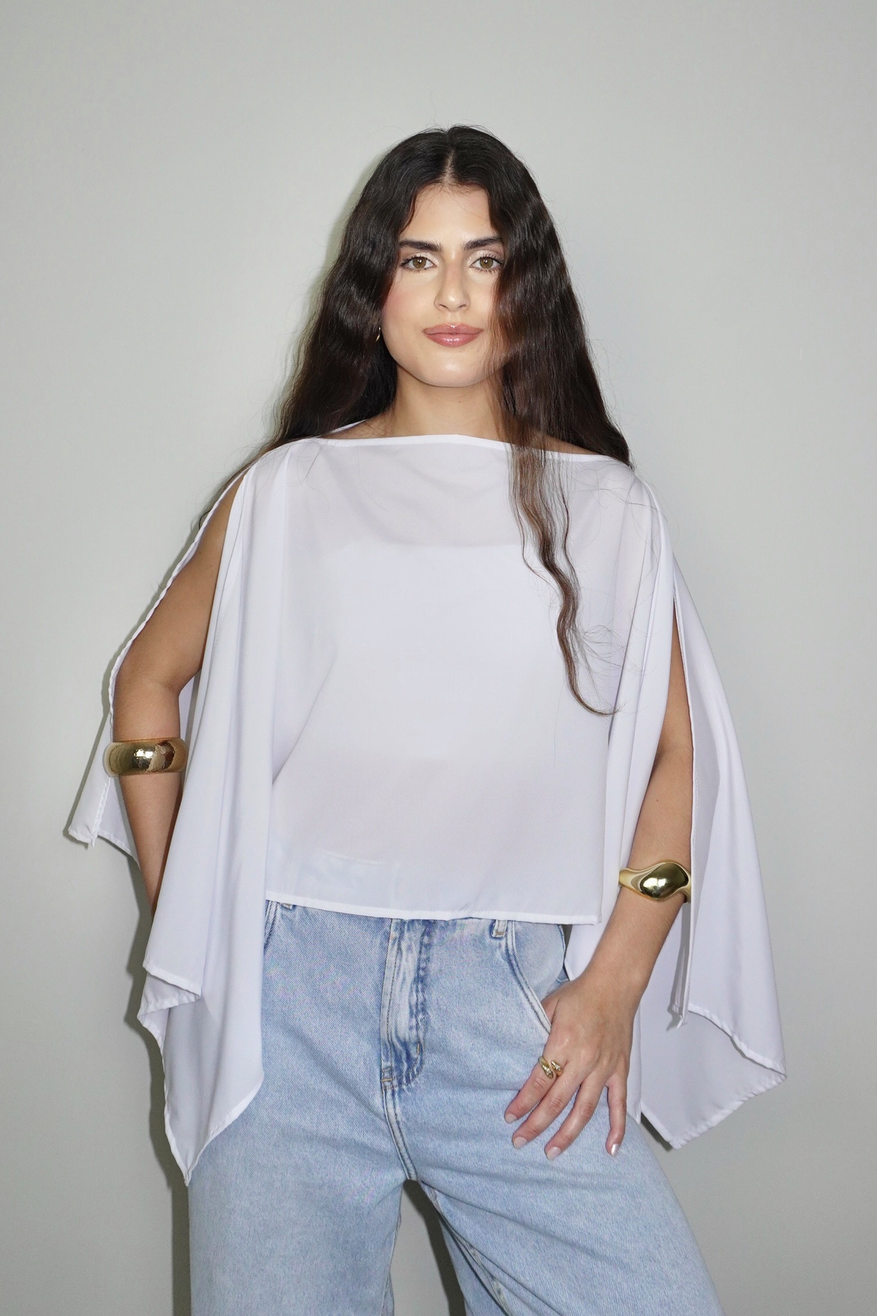 BATA AMÉLIA BRANCA - Fluída com Top