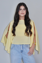 BATA AMÉLIA AMARELO MANTEIGA - Fluída com Top