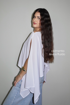 BATA AMÉLIA BRANCA - Fluída com Top