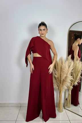 CONJUNTO GRÉCIA VERMELHO CEREJA