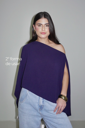 BATA AMÉLIA AZUL MARINHO - Fluída com Top
